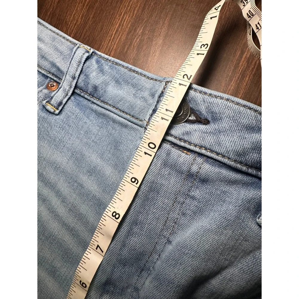 American Eagle Airflex+‎ Slim Straight Light Wash Blue Jeans Mens 36x32